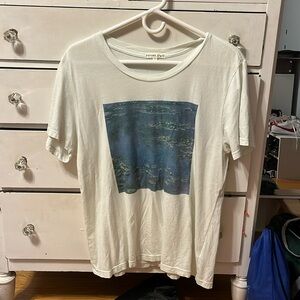Cream colored graphic tee